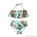 Family Matching Swimwear Floral Retro Flounce High Waisted Bikini Halter Neck Two Piece Swimsuit Swim TrunksPurple,Girls-8T Green B07PGTQ2HX